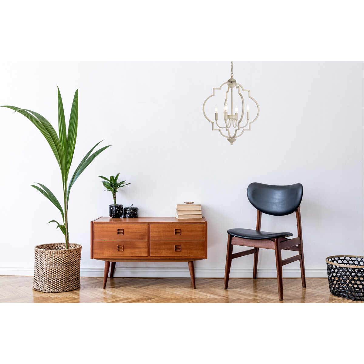 Sandara 4 Light 20 inch Weathered Dove Pendant Ceiling Light