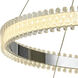 Fusion LED 32 inch Chrome Foyer Chandelier Ceiling Light