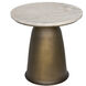 Aiden 18 X 18 inch Aged Brass Side Table