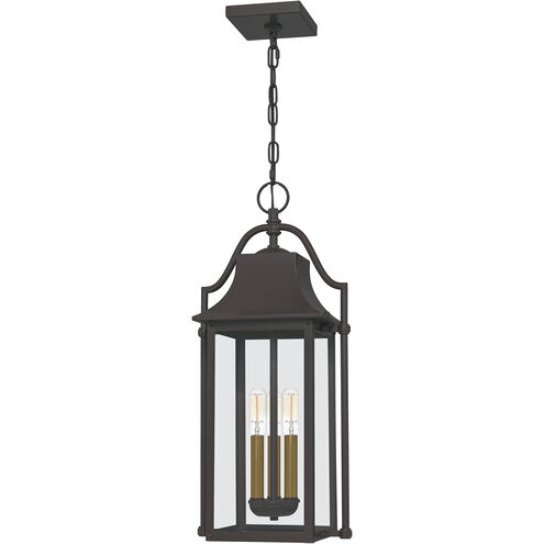 Manning 3 Light 11 inch Western Bronze Mini Pendant Ceiling Light, Small