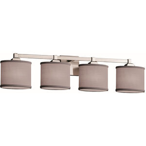 Textile LED 34 inch Brushed Nickel Bath Bar Wall Light