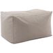 Seascape 18.25 inch Sand Outdoor Pouf Bench