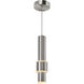 Lena LED 3 inch Satin Nickel Mini Pendant Ceiling Light