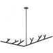 Oaks 12 Light 24 inch Black Chandelier Ceiling Light