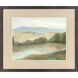 Plein Air Hills Blue and Green and Brown Framed Art