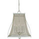 Harrison 5 Light 18 inch Satin Pewter/Polished Nickel Dining Chandelier Ceiling Light