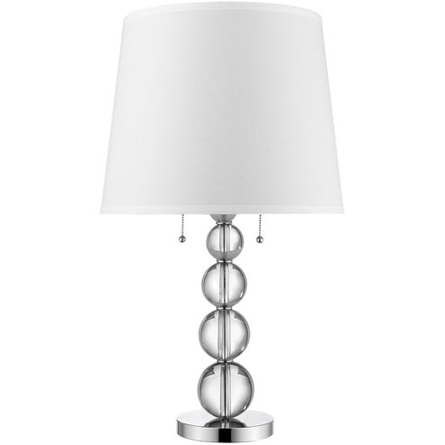 Palla 29 inch 100.00 watt Polished Chrome Table Lamp Portable Light