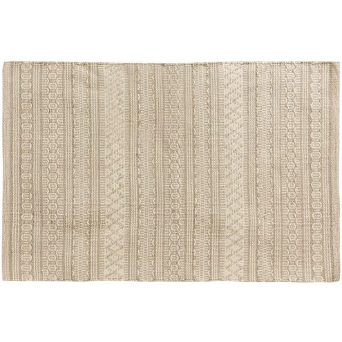 Sena 36 X 24 inch Sand with Off White Area Rug, 2x3