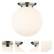 Beacon 1 Light 17.75 inch Polished Nickel Flush Mount Ceiling Light