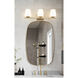 Nextra 3 Light 24 inch Modern Gold Bath Vanity Wall Light