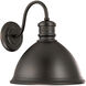 Outdoor 1 Light 15 inch Old Bronze Outdoor Wall Lantern