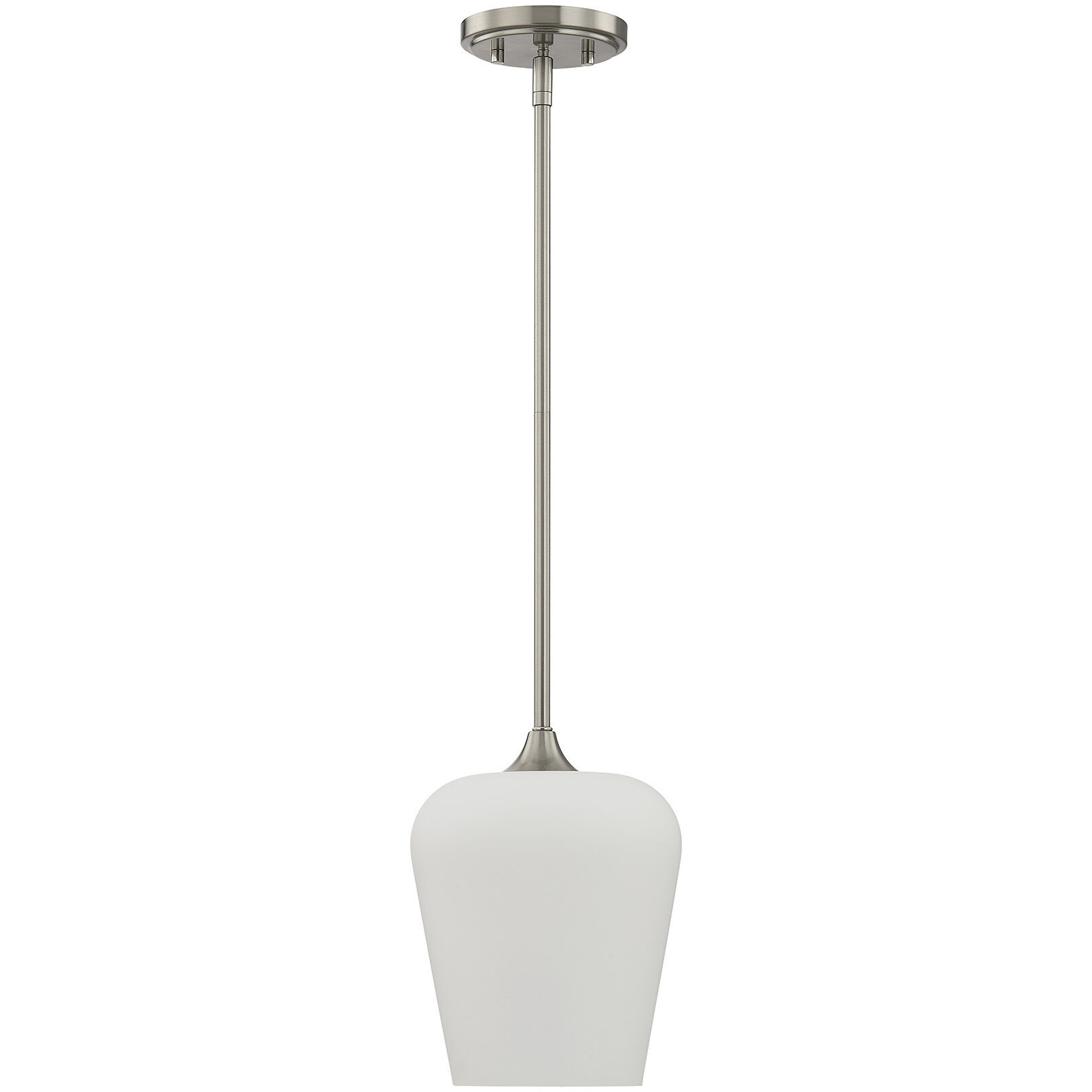 Octave 1 Light 8 inch Satin Nickel Pendant Ceiling Light, Essentials