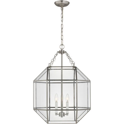 Suzanne Kasler Morrison 3 Light 18.5 inch Brushed Nickel Pendant Ceiling Light