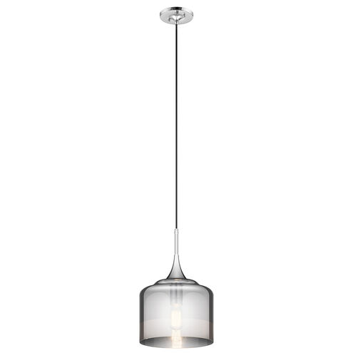 Tabot 1 Light 11 inch Chrome Pendant Ceiling Light