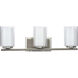 Mast 3 Light 24 inch Brushed Nickel Bath Vanity Wall Light