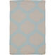 Frontier 36 X 24 inch Aqua, Taupe Rug