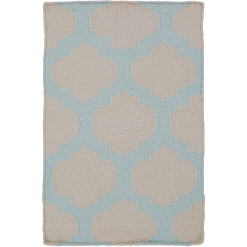 Frontier 36 X 24 inch Aqua, Taupe Rug