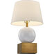 Brumfield 26.75 inch 100.00 watt Ceramic and Brass Table Lamp Portable Light, By Coco & Dash