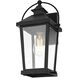 Luz 1 Light 14 inch Black Outdoor Wall Sconce