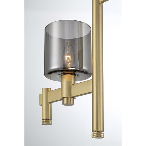 Decato 2 Light 5.5 inch Brushed Gold Pendant Ceiling Light