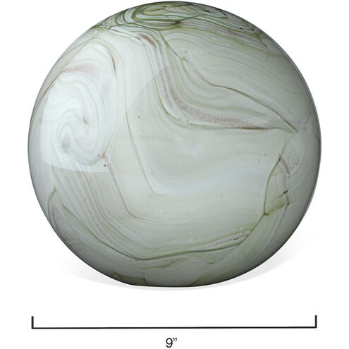 Cosmos Sage Swirl Glass Balls, Set of 2