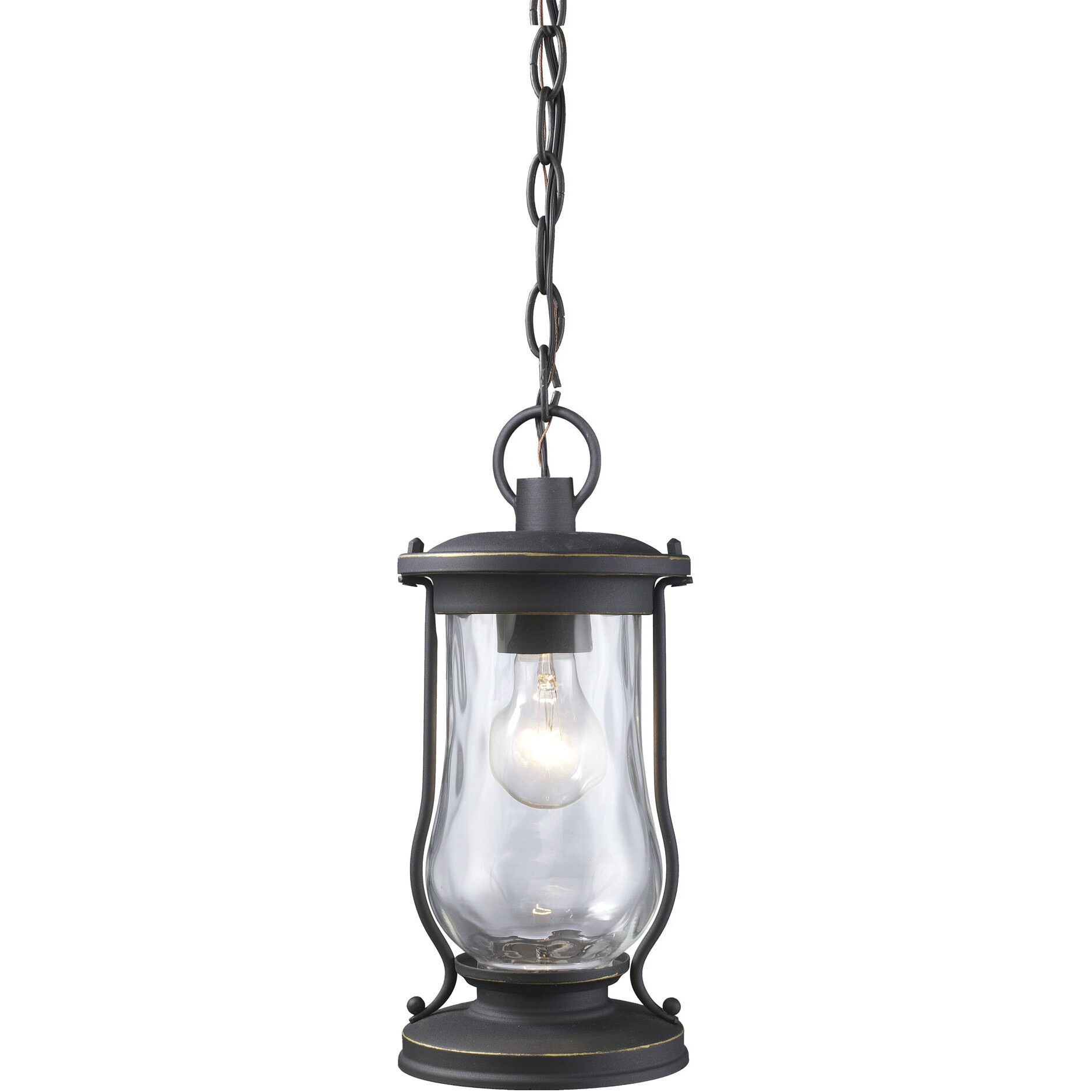 Farmstead 1 Light 6 inch Matte Black Outdoor Pendant