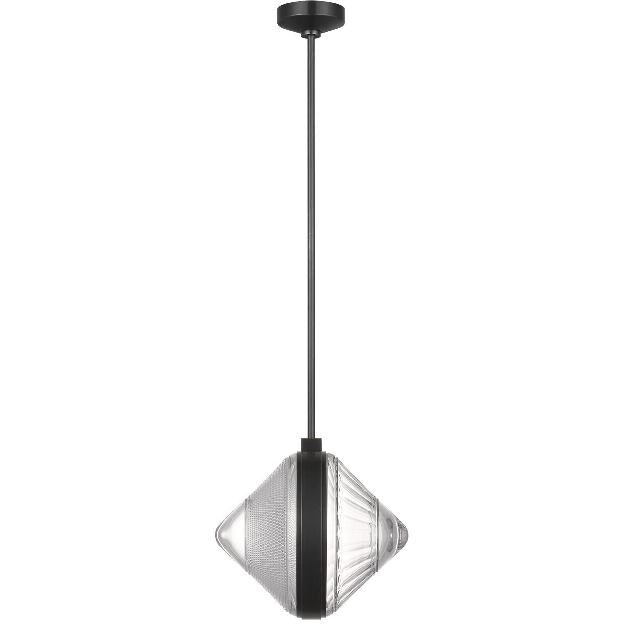 Waterford Copper Coast LED 15 inch Bronze Karo and Olive Cut Pendant Ceiling Light