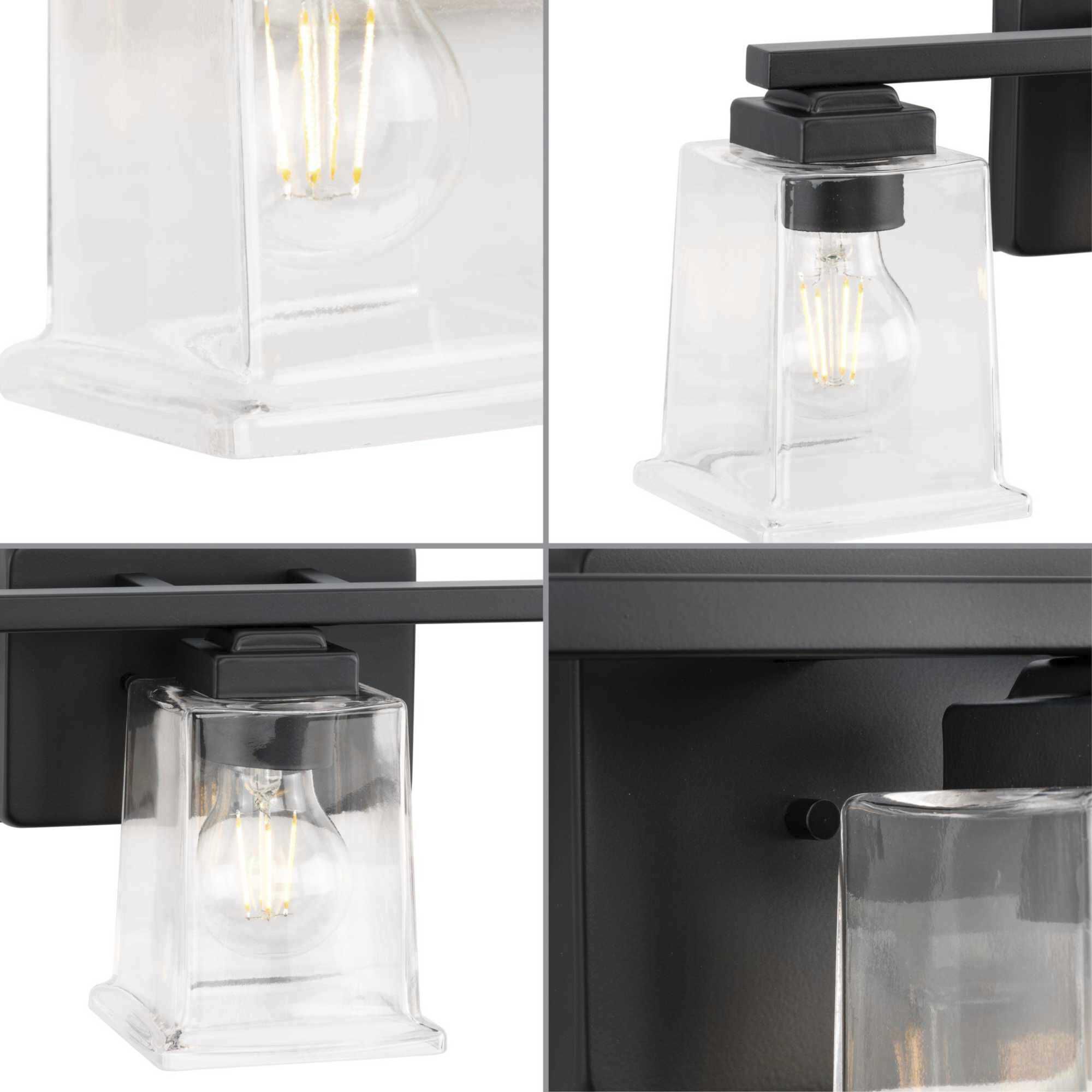 Gilmour 3 Light 20 inch Matte Black Bath Vanity Wall Light