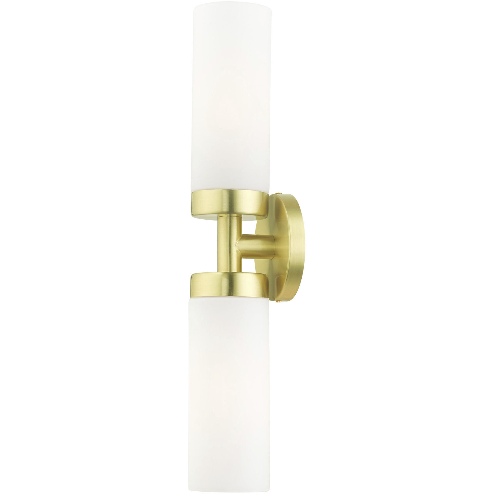 Aero 2 Light 19 inch Satin Brass ADA Vanity Sconce Wall Light