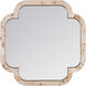 Swiss 50 X 50 inch Poplar Burl with Weathered Brass Wall Mirror, Varaluz Casa