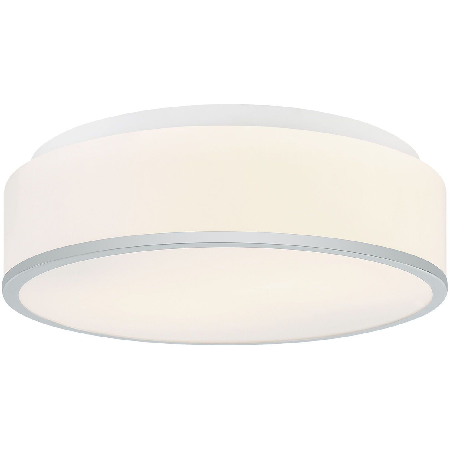 Echo LED 11.25 inch Chrome Flush Mount Ceiling Light