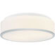 Echo LED 11.25 inch Chrome Flush Mount Ceiling Light