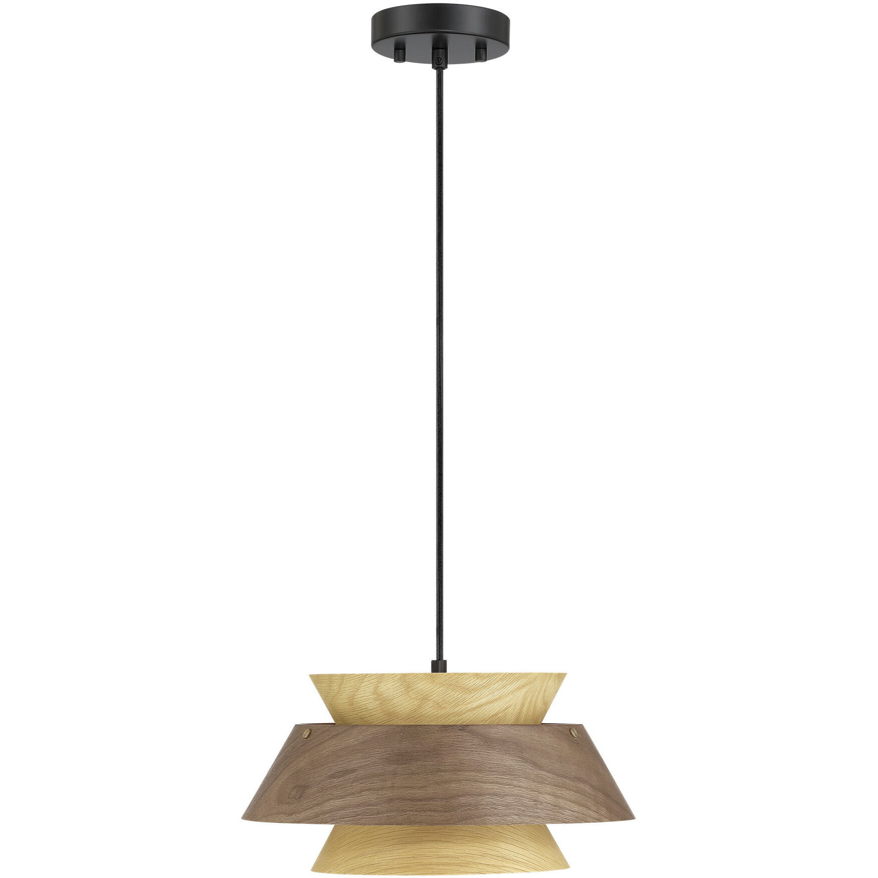 Yep Aalto 1 Light 13.25 inch Dark Walnut-Light Walnut Pendant Ceiling Light
