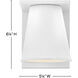 Coastal Elements Hans 1 Light 6.25 inch Textured White Outdoor Wall Mount