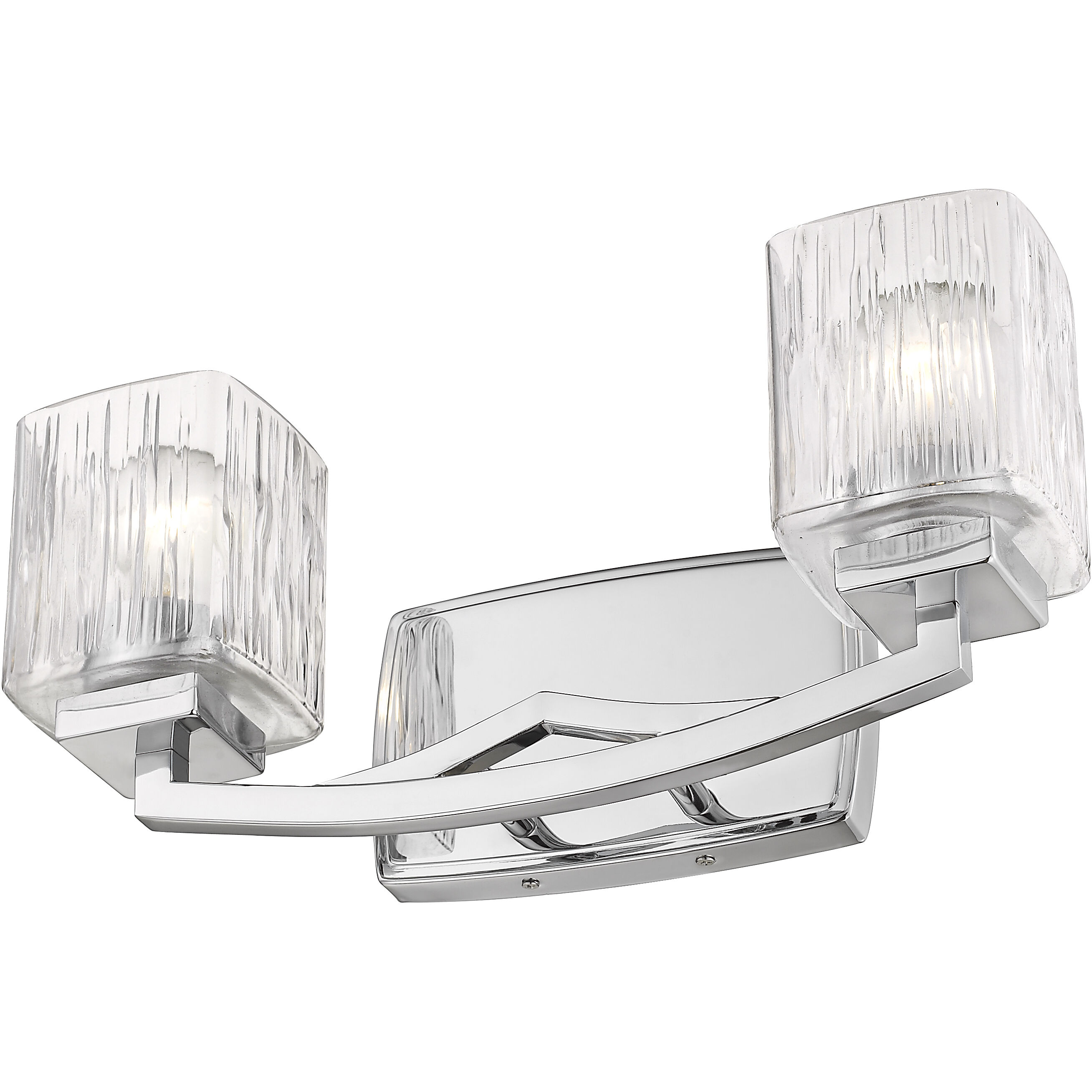 Zaid 2 Light 16 inch Chrome Vanity Wall Light