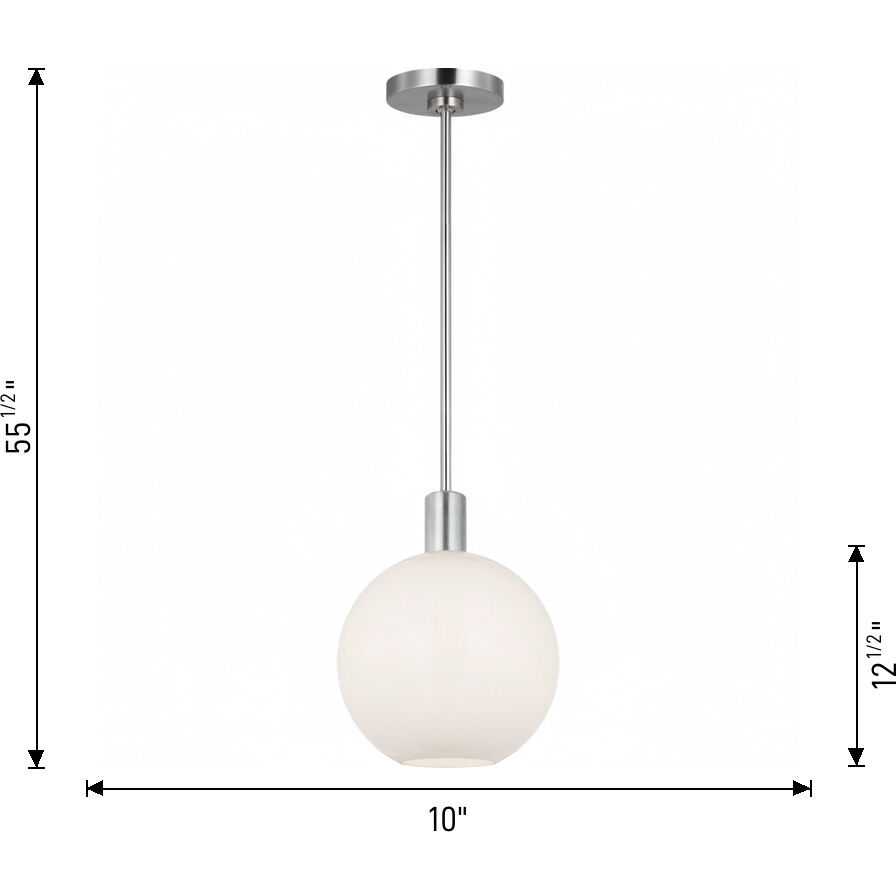 Drew & Jonathan Colewood 1 Light 12.5 inch Midnight Black Pendant Ceiling Light, Small