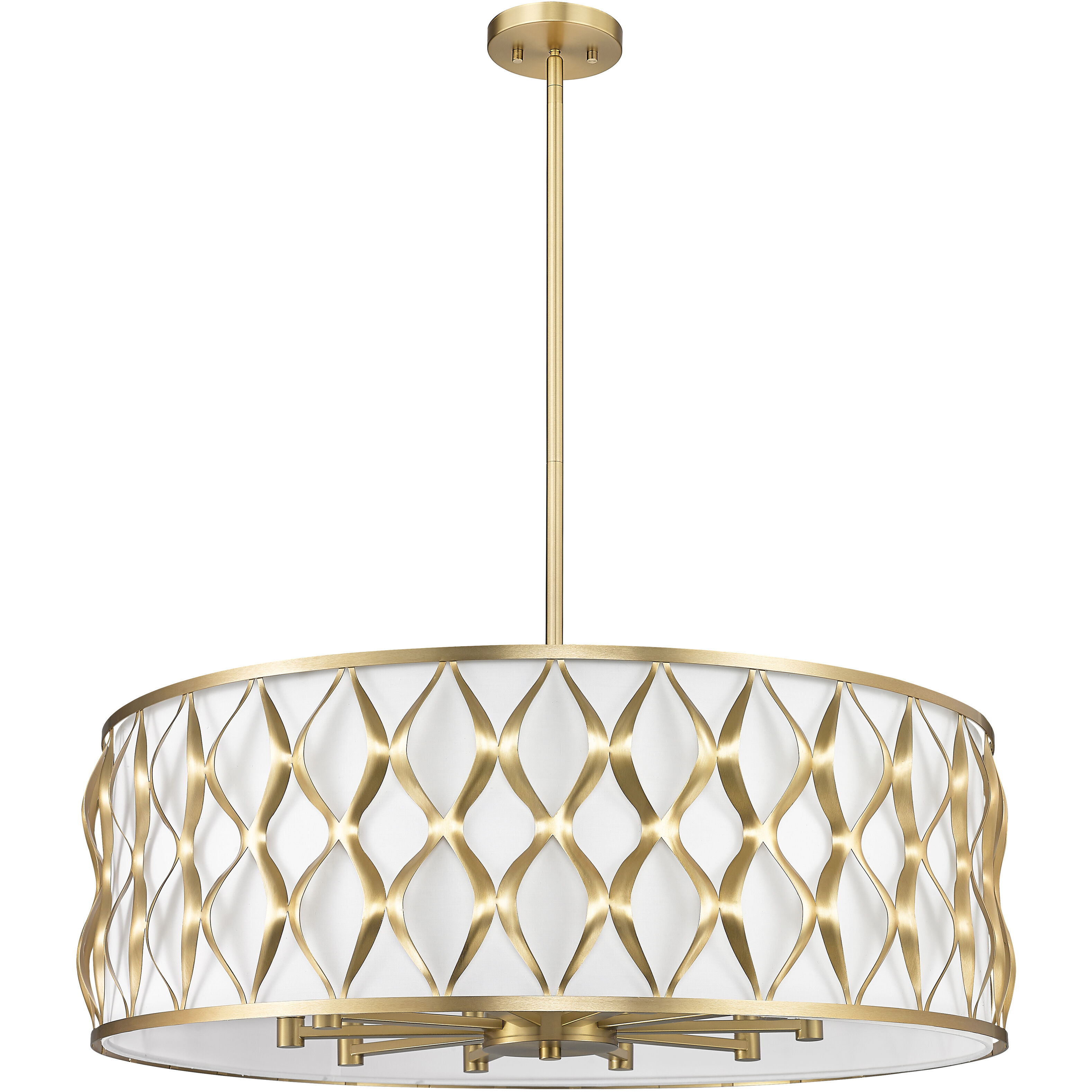 Harden 10 Light 32 inch Modern Gold Pendant Ceiling Light