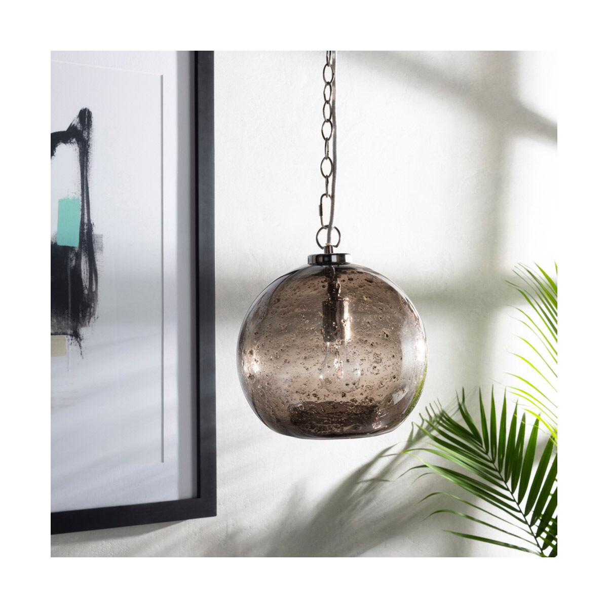 Mist 1 Light 11 inch Smoke Pendant Ceiling Light