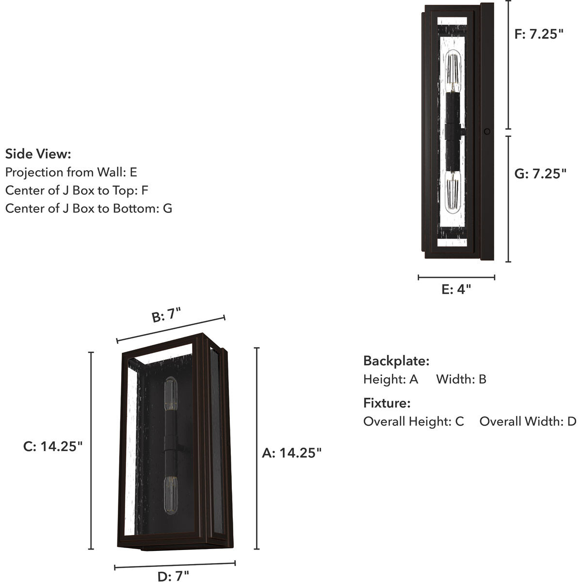 Felippe 2 Light 7 inch Onyx Bengal Wall Sconce Wall Light