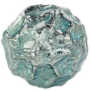 Textural Orb Light Green and Silver Decorative Ball