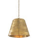 Fitzroy 3 Light 21.65 inch Vintage Brass Pendant Ceiling Light