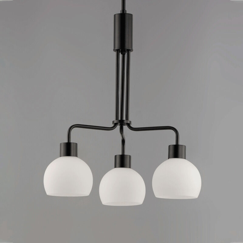 Coraline 3 Light 21 inch Black Chandelier Ceiling Light