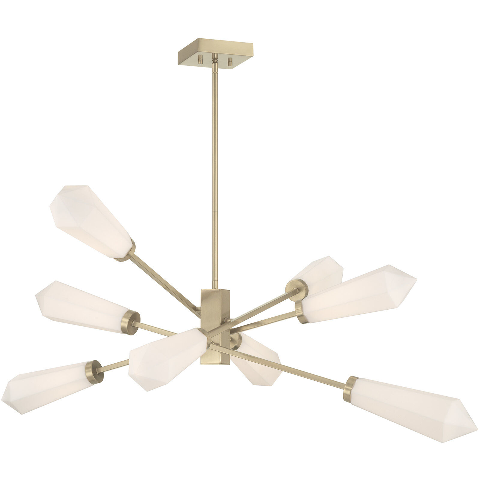 Leland LED 47 inch Noble Brass Chandelier Ceiling Light