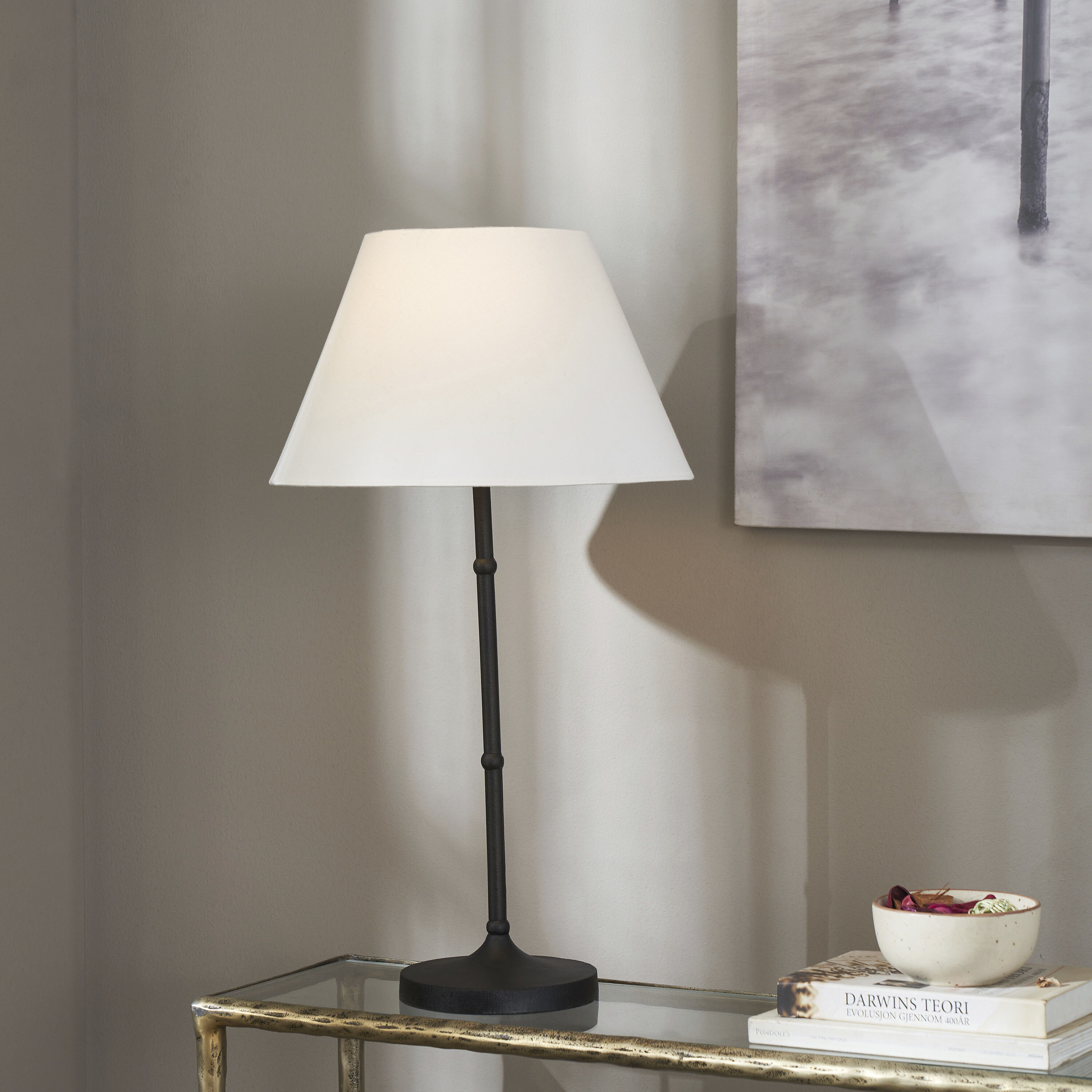 Kalista 28.5 inch 40.00 watt Matte Black Table Lamp Portable Light