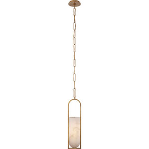 Kelly Wearstler Melange LED 6.25 inch Antique-Burnished Brass Elongated Pendant Ceiling Light, Small
