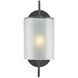 Glacier 1 Light 6 inch Antique Bronze Bath Sconce Wall Light