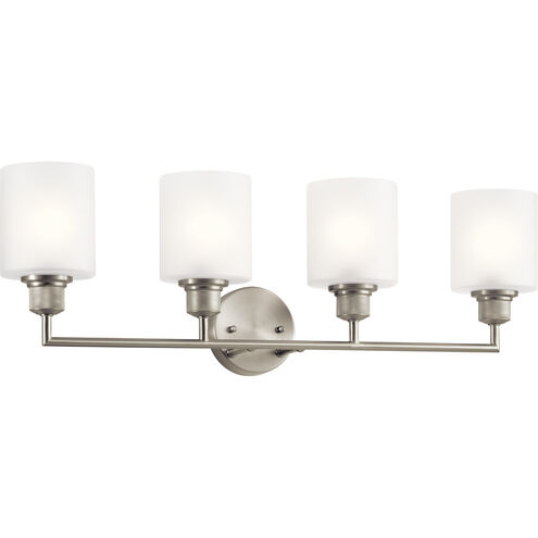 Lynn Haven 4 Light 30 inch Brushed Nickel Wall Mt Bath 4 Arm Wall Light