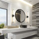 Idris LED 32.5 inch Matte Black Bathroom Vanity Wall Light