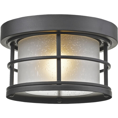 Exterior Additions 1 Light 10 inch Black Outdoor Flush Mount