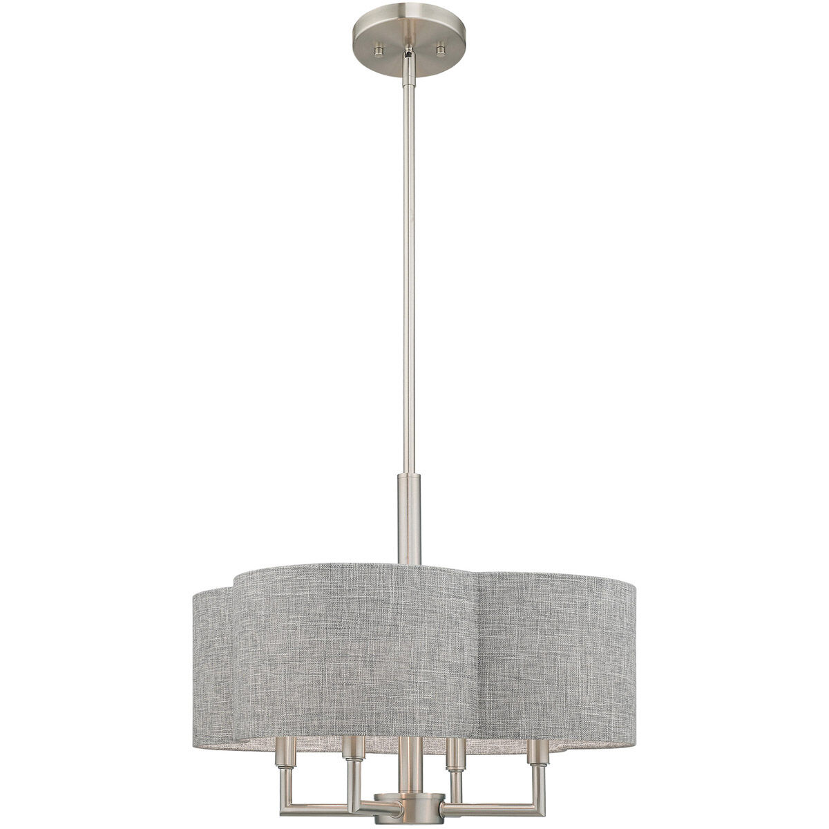 Kalmar 4 Light 18 inch Brushed Nickel Pendant Chandelier Ceiling Light